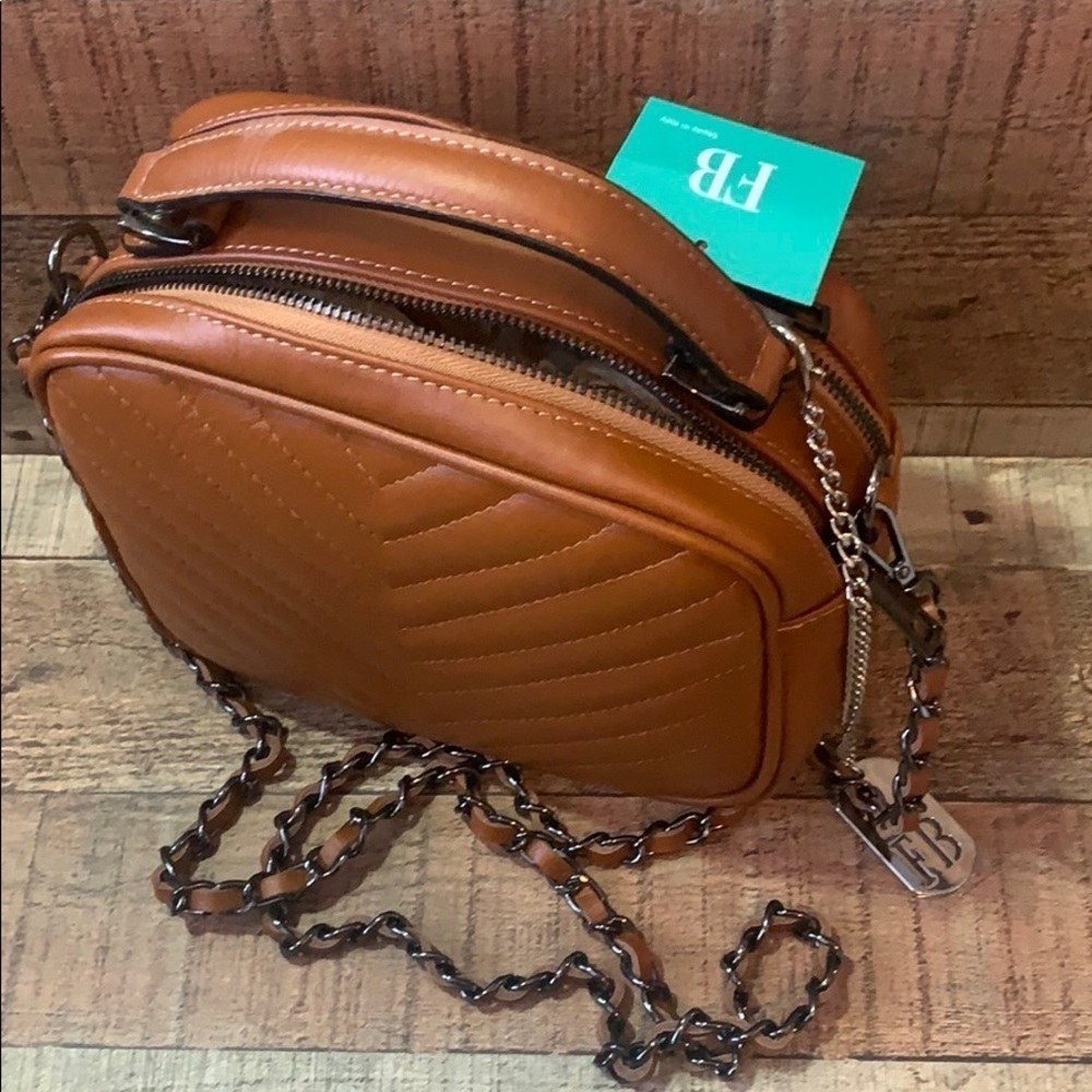 🆕 Federica Bassi Italian Leather Crossbody NWT - Picture 2 of 7